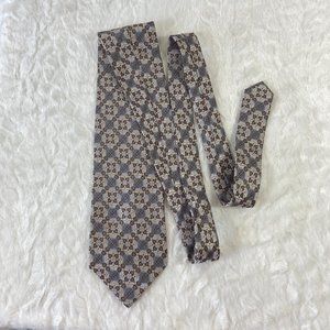 Vintage Courage Hand sewn Silk Mens Tie Geometric Texture